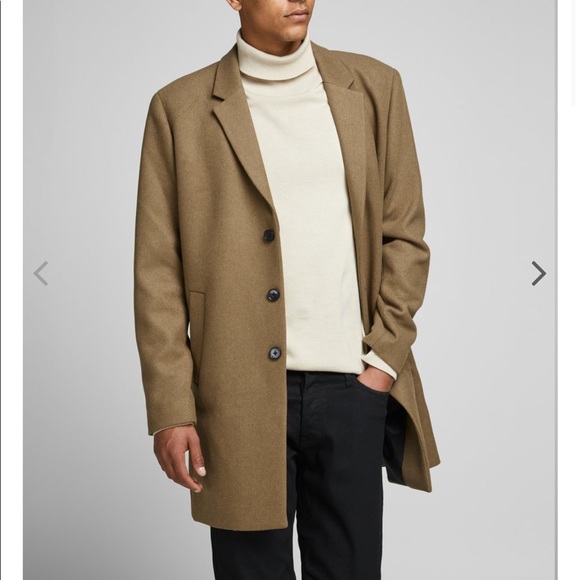 Jack&Jones Tan Peacoat - Picture 1 of 4
